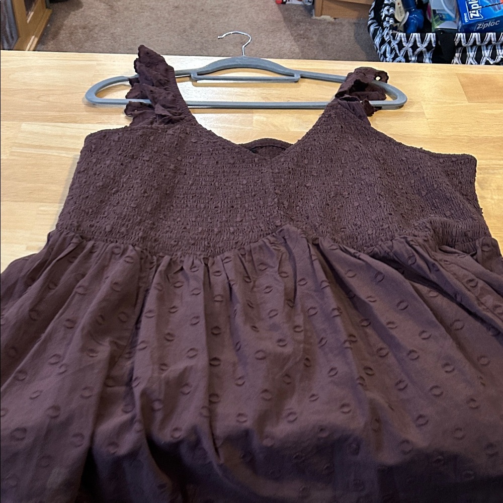 Torrid Chocolate Textured Tank Top